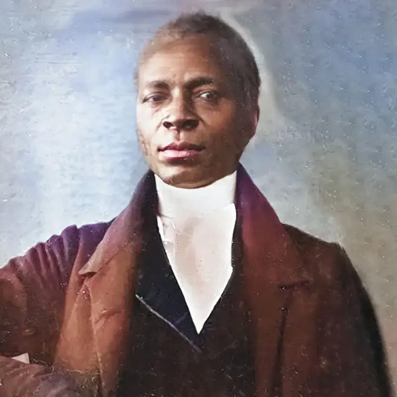 Portrait of one of the Forten brothers; historians are unclear if this is Robert or James. Image public domain.