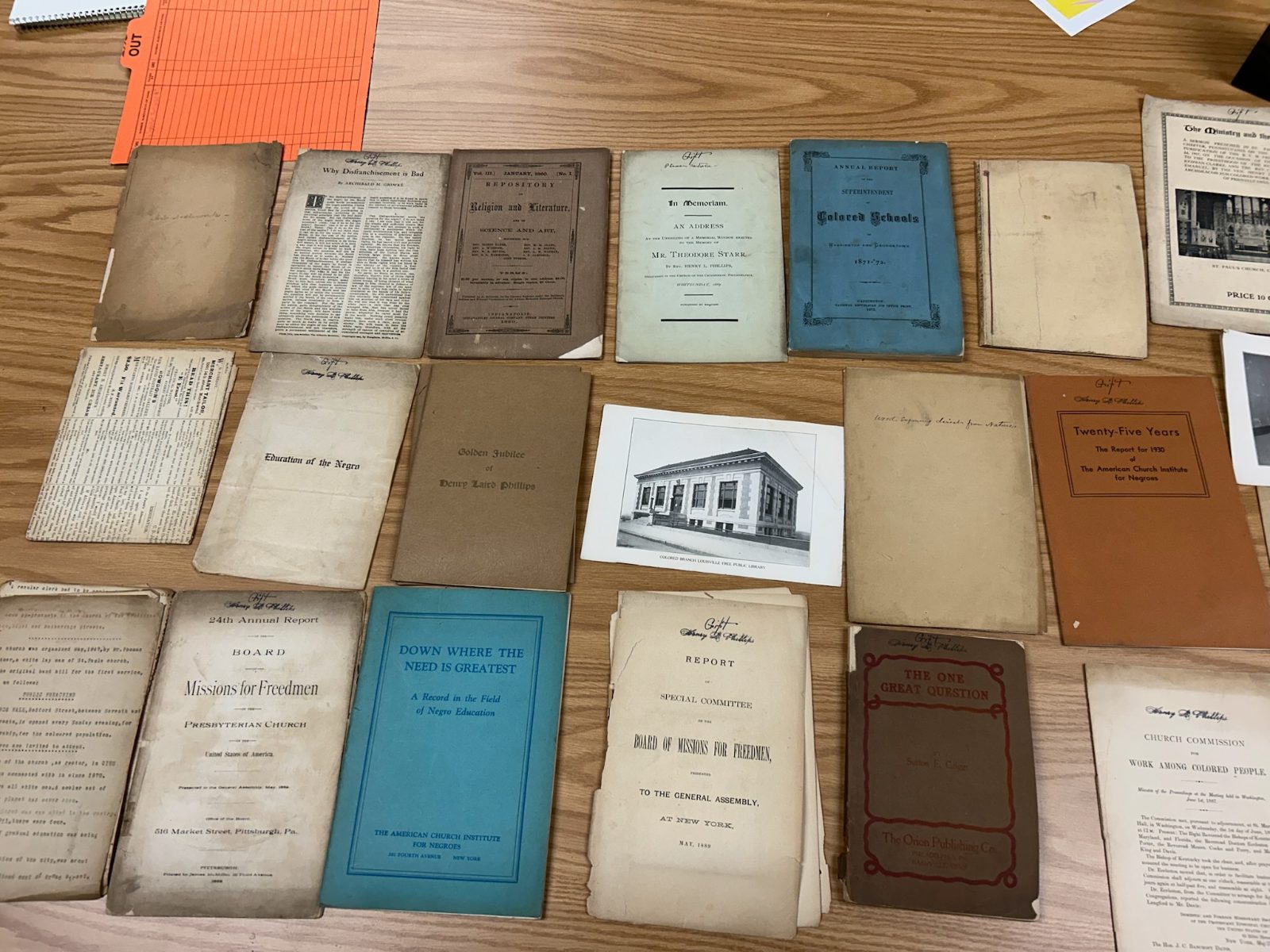 Pamphlets from the Dorsey Collection.