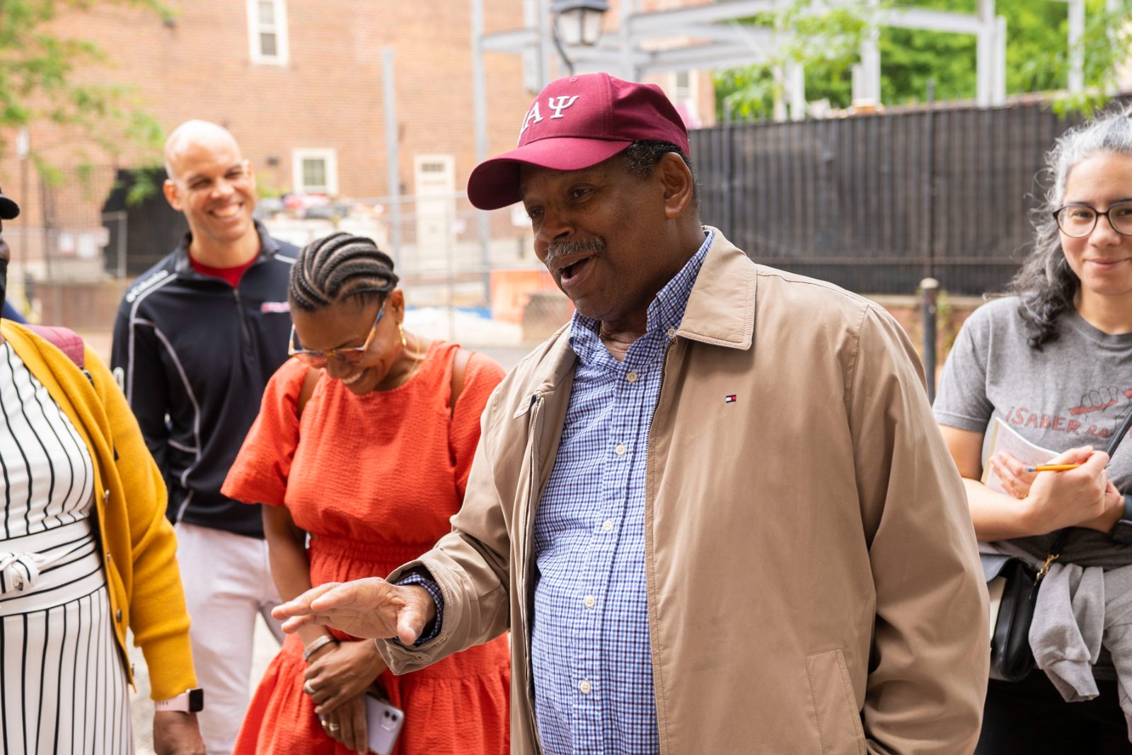 Melvin making history fun on our walking tour. photo courtesy Dominque Nicole/Terel Halsey.