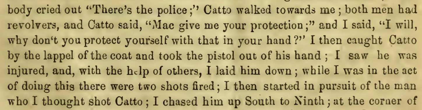 Testimony of Officer Robert McKnight, from the Trial notes (see sources)
