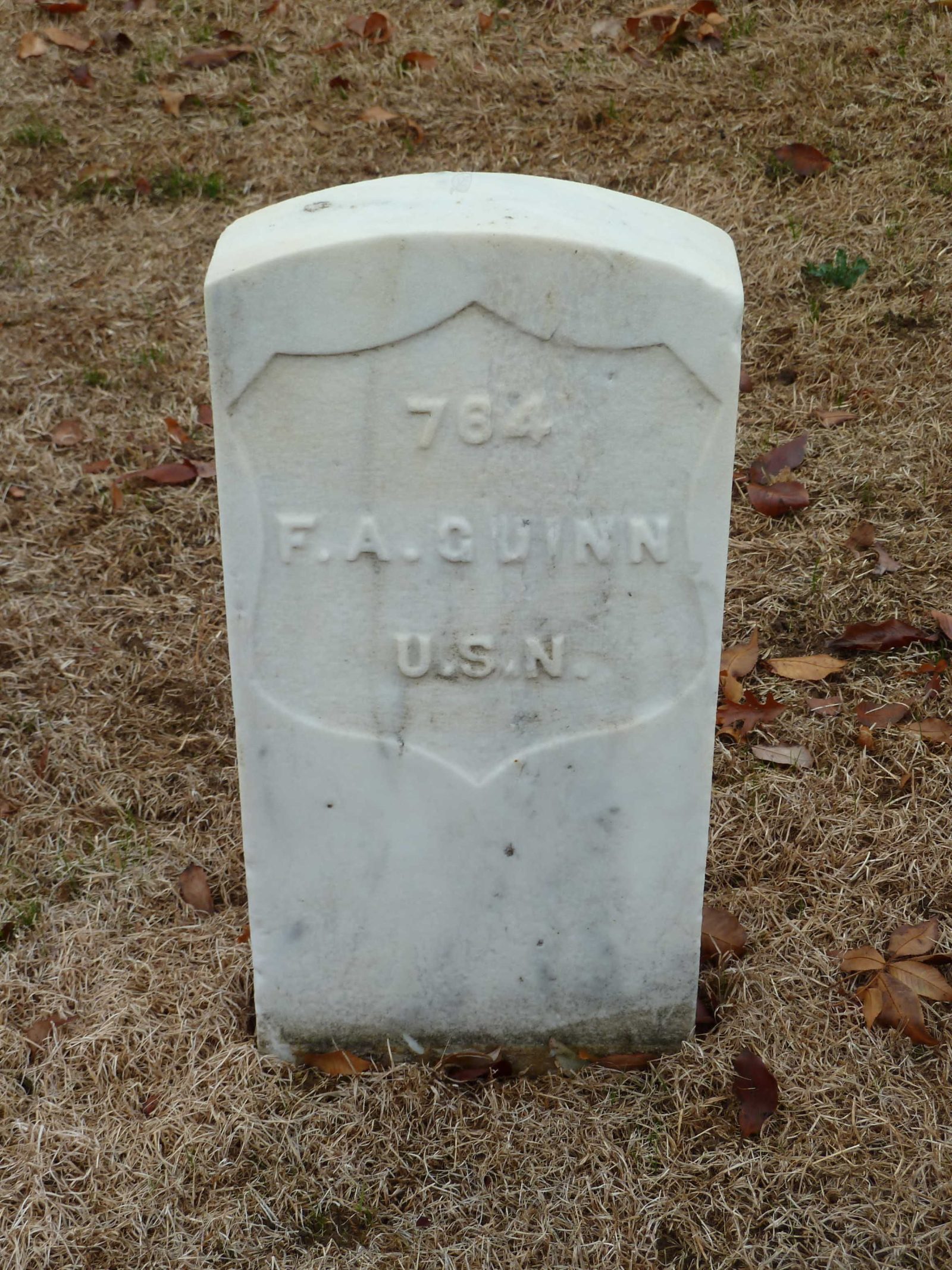 Headstone of Franklin A. Guinn at Philadelphia National Cemetary, West Oak Lane. Courtesy, Find a Grave.