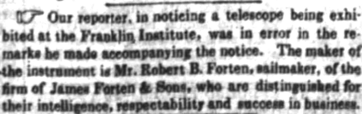 Article from 08 Oct 1840 Public Ledger (Philadelphia, PA)