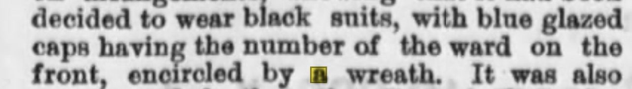 The 20th ward’s uniform description, The Daily Evening Telegraph, April 23, 1870