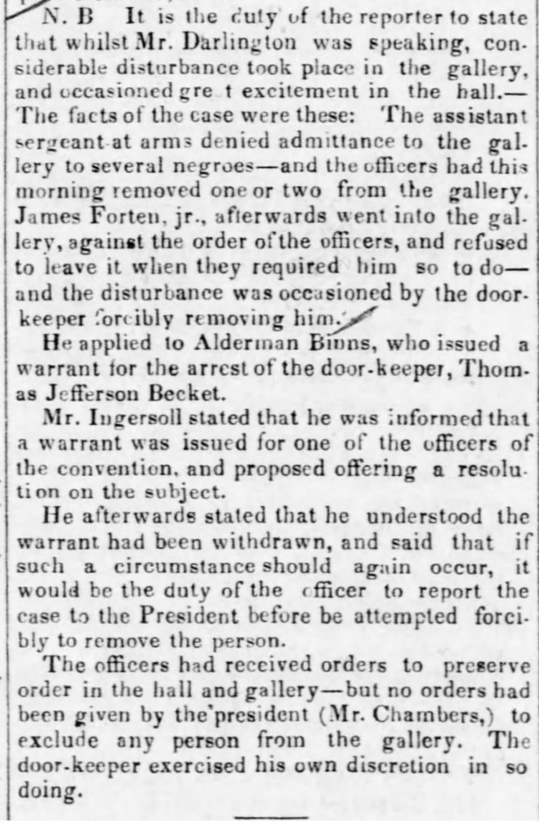 The Pittsburgh Gazette, January 25, 1838. Courtesy Newspapers.com