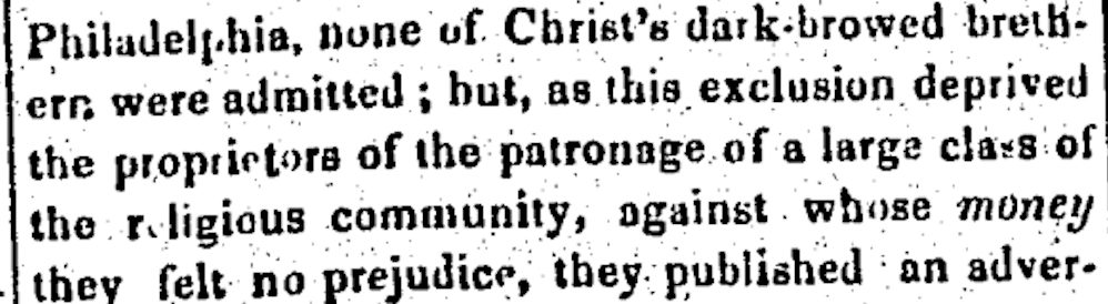 The Pennsylvania Freeman September 28, 1848, Courtesy Center for Research Libraries