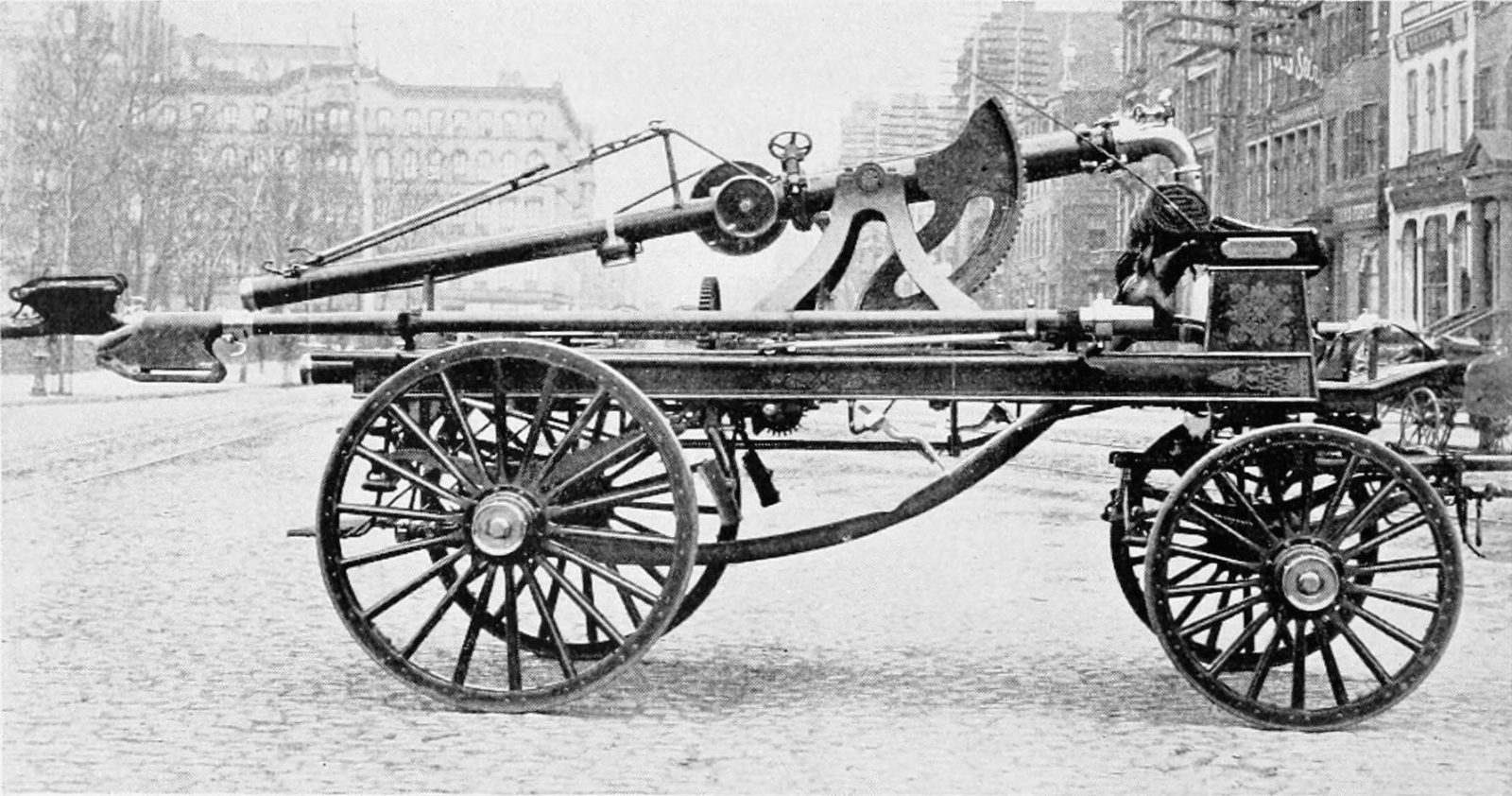 Aaron Robert's apparatus would have looked something like this. This one from 1895 is based on John Logan's design. Courtesy Wikisource: Popular Science Monthly Volume 47 September 1895