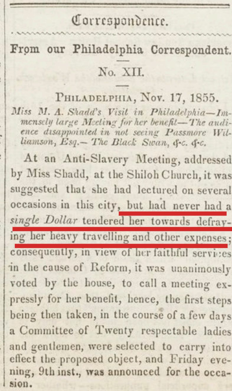 Still, William. (1855, December 1). From our Philadelphia Correspondent. Provincial Freeman, 2. https://news.ourontario.ca/abolition/3942259/page/3?n=