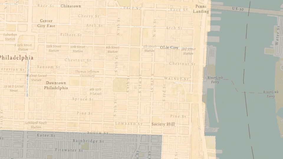 Where Elizabeth Street (Barclay Street) used to be - from the 1860 Hexamer and Locher map - You can see this yourself by clicking 'Map' on our menu.