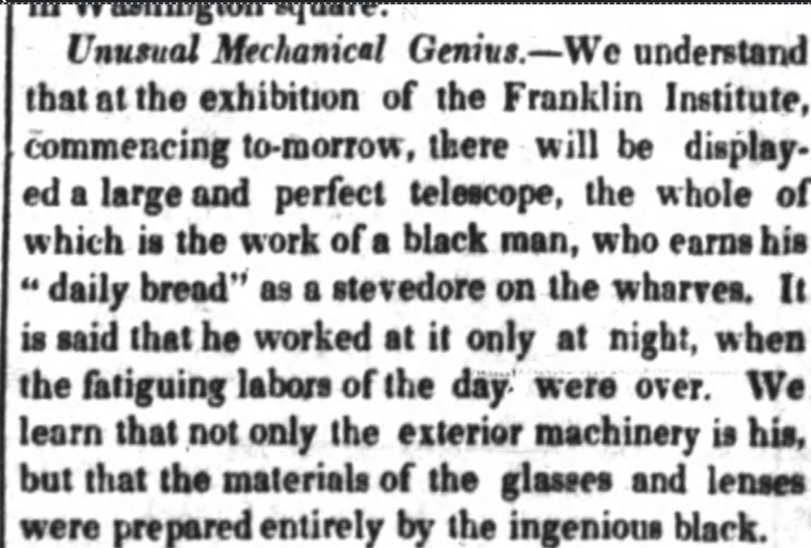 Article from 07 Oct 1840 Public Ledger(Philadelphia, PA)