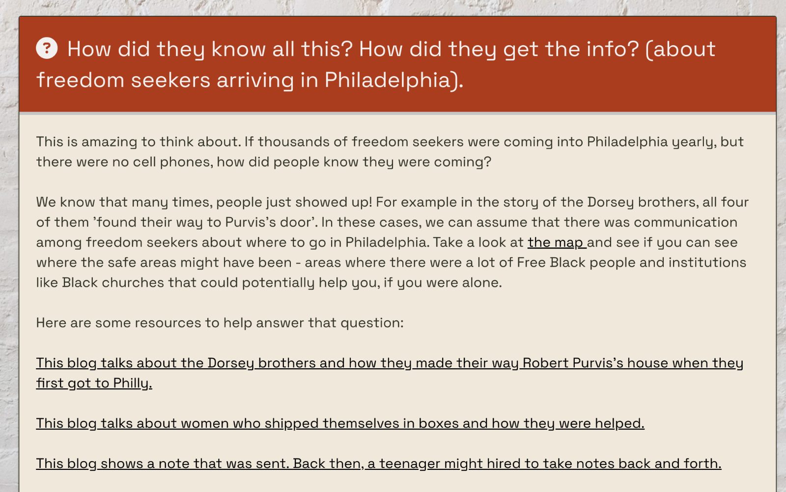 Example of Q&A from students on our new Student Q&A Page