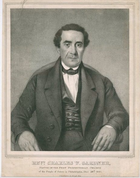 Charles Gardner, Pastor, First African Presbyterian Church and Lead Census Organizer. Courtesy Library Company of Philadelphia