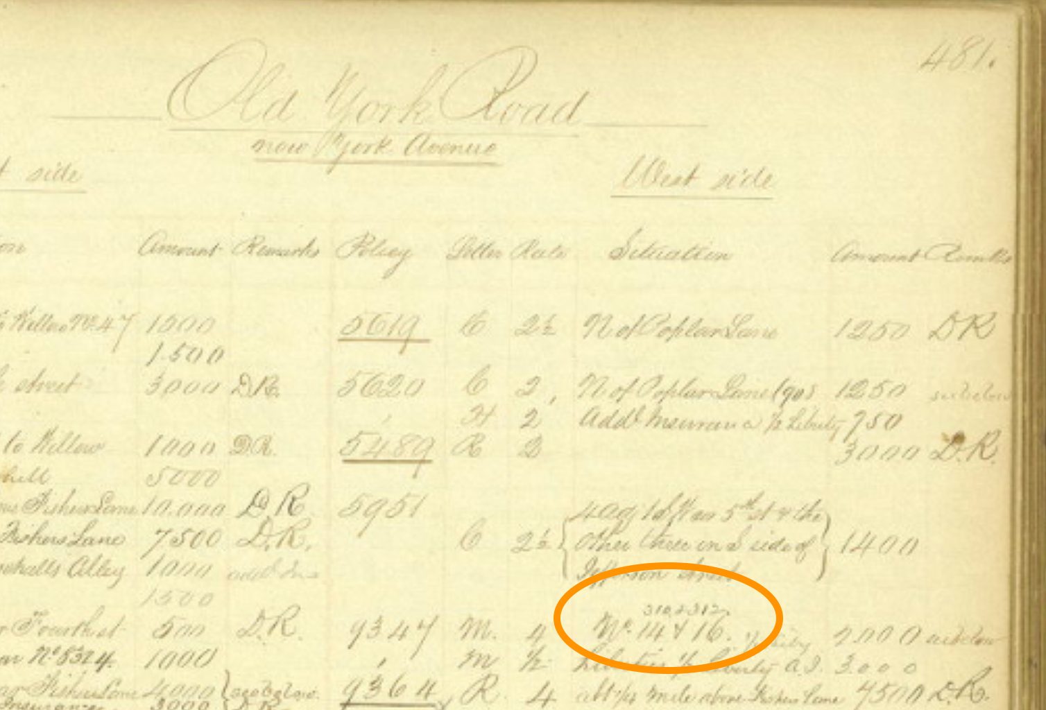 Street Register showing the old and new street numbers. Courtesy the Philadelphia Contributionship. http://www.philadelphiabuildings.org/contributionship/im_display.cfm?ProjectId=&ArchitectId=&ImageId=CONTRIB-STREETREG-243