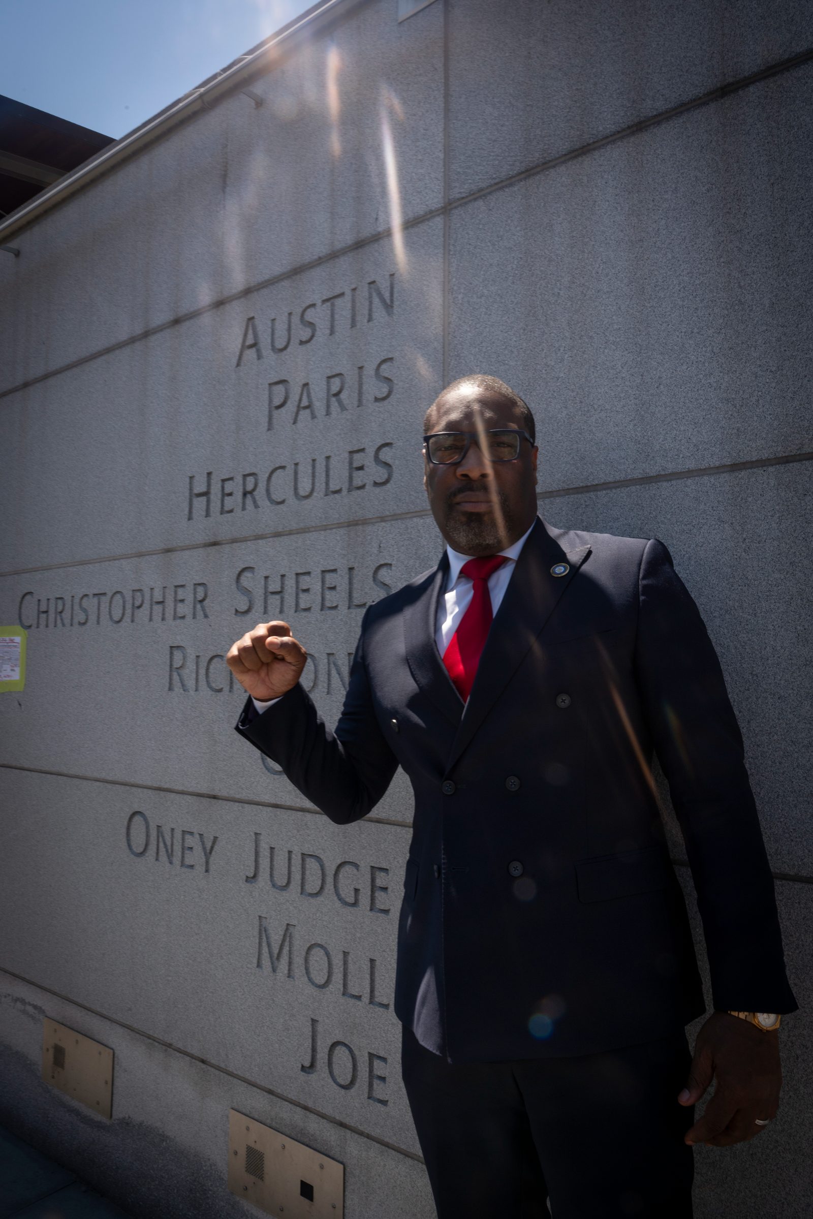 Philadelphia City Council President, Kenyatta Johnson, at the "Annual Independence Day Gathering, Freedom Truth and Remembrance" Photo: M. Edlow